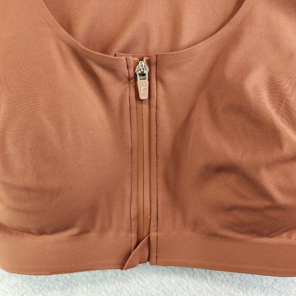 Zyia Active • Sports Bra Coffee Brown Front Zip - Picture 15 of 16